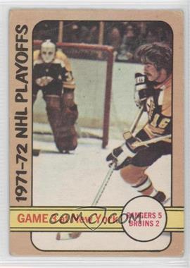 1972-73 O-Pee-Chee - [Base] #30 - 1971-72 NHL Playoffs - Game 3 at New York [Good to VG‑EX]