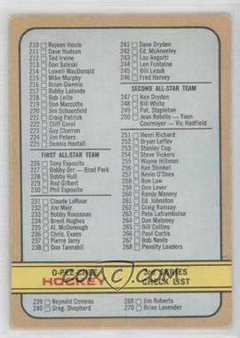 1972-73 O-Pee-Chee - [Base] #334.1 - Checklist - 3rd Series (335-41 More WHA Hockey Stars)