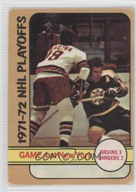 1972-73 O-Pee-Chee - [Base] #38 - 1971-72 NHL Playoffs - Game 4 at New York [Noted]