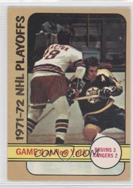 1972-73 O-Pee-Chee - [Base] #38 - 1971-72 NHL Playoffs - Game 4 at New York [Noted]