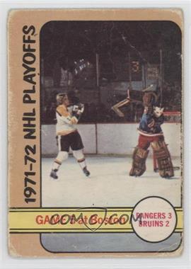 1972-73 O-Pee-Chee - [Base] #54 - 1971-72 NHL Playoffs - Game 5 at Boston [Good to VG‑EX]