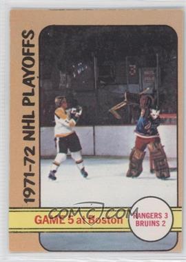 1972-73 O-Pee-Chee - [Base] #54 - 1971-72 NHL Playoffs - Game 5 at Boston [Good to VG‑EX]