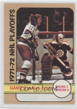 1972-73 O-Pee-Chee - [Base] #63 - 1971-72 NHL Playoffs - Game 6 at New York
