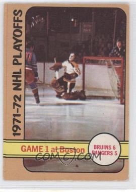 1972-73 O-Pee-Chee - [Base] #7 - 1971-72 NHL Playoffs - Game 1 at Boston