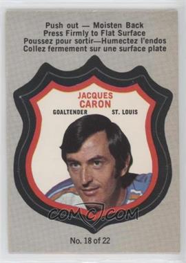 1972-73 O-Pee-Chee - Player's Crests #18 - Jacques Caron