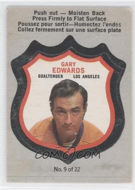 1972-73 O-Pee-Chee - Player's Crests #9 - Gary Edwards [Good to VG‑EX]