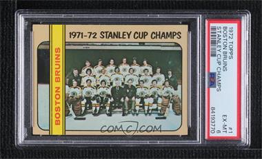 1972-73 Topps - [Base] #1 - Boston Bruins Team [PSA 6 EX‑MT]