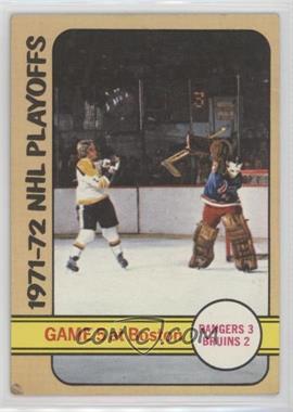 1972-73 Topps - [Base] #6 - 1971-72 NHL Playoffs [Good to VG‑EX]