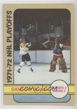 1972-73 Topps - [Base] #6 - 1971-72 NHL Playoffs [Good to VG‑EX]