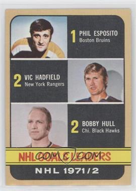 1972-73 Topps - [Base] #61 - Phil Esposito, Vic Hadfield, Bobby Hull [Good to VG‑EX]