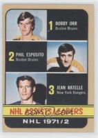 Phil Esposito, Jean Ratelle, Bobby Orr