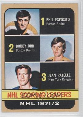 1972-73 Topps - [Base] #63 - Phil Esposito, Jean Ratelle, Bobby Orr [Good to VG‑EX]