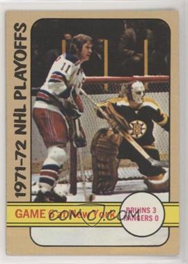 1972-73 Topps - [Base] #7 - 1971-72 NHL Playoffs [Good to VG‑EX]