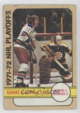 1972-73 Topps - [Base] #7 - 1971-72 NHL Playoffs [Poor to Fair]