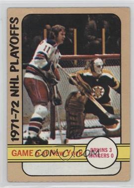 1972-73 Topps - [Base] #7 - 1971-72 NHL Playoffs [Good to VG‑EX]