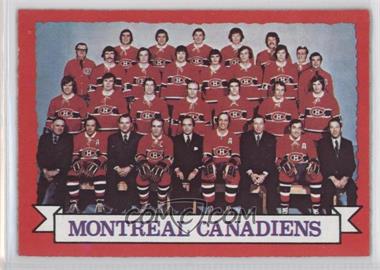 1973-74 O-Pee-Chee - [Base] - Dark Back #100 - Montreal Canadiens Team