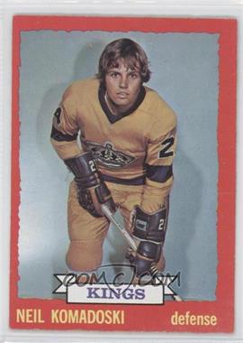 1973-74 O-Pee-Chee - [Base] - Dark Back #16 - Neil Komadoski