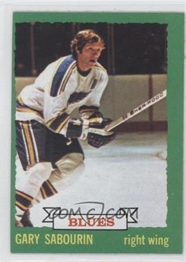 1973-74 O-Pee-Chee - [Base] - Dark Back #168 - Gary Sabourin