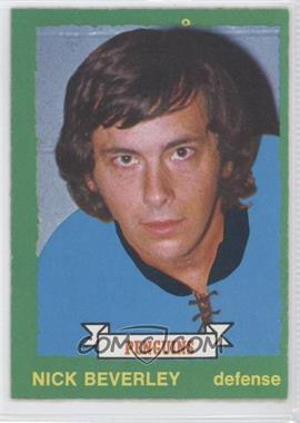 1973-74 O-Pee-Chee - [Base] - Dark Back #239 - Nick Beverley