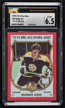 1973-74 O-Pee-Chee - [Base] - Dark Back #30 - Bobby Orr