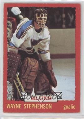 1973-74 O-Pee-Chee - [Base] - Dark Back #31 - Wayne Stephenson