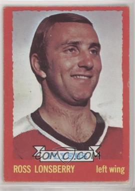 1973-74 O-Pee-Chee - [Base] - Dark Back #36 - Ross Lonsberry [Good to VG‑EX]