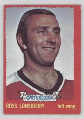 1973-74 O-Pee-Chee - [Base] - Dark Back #36 - Ross Lonsberry [Good to VG‑EX]