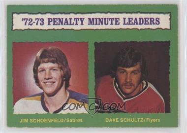 1973-74 O-Pee-Chee - [Base] - Light Back #137 - Jim Schoenfeld, Dave Schultz