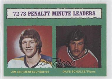 1973-74 O-Pee-Chee - [Base] - Light Back #137 - Jim Schoenfeld, Dave Schultz