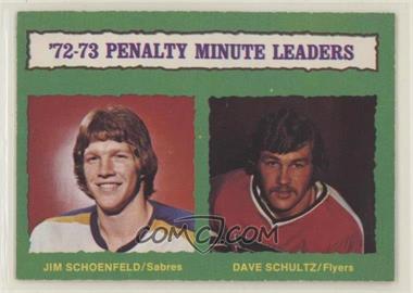 1973-74 O-Pee-Chee - [Base] - Light Back #137 - Jim Schoenfeld, Dave Schultz