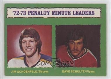 1973-74 O-Pee-Chee - [Base] - Light Back #137 - Jim Schoenfeld, Dave Schultz