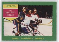 Montreal Canadiens Team, Buffalo Sabres Team [Good to VG‑EX]