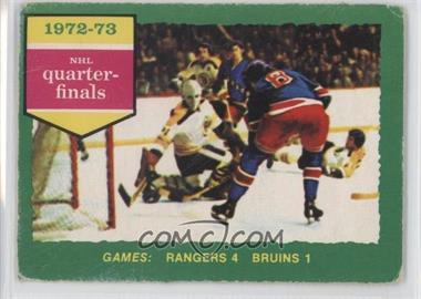 1973-74 O-Pee-Chee - [Base] - Light Back #194 - New York Rangers Team, Boston Bruins Team [Poor to Fair]