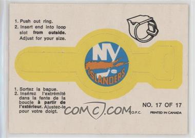 1973-74 O-Pee-Chee - Rings #17 - New York Islanders Team