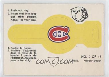 1973-74 O-Pee-Chee - Rings #2 - Montreal Canadiens Team