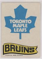 Toronto Maple Leafs Team, Boston Bruins Team