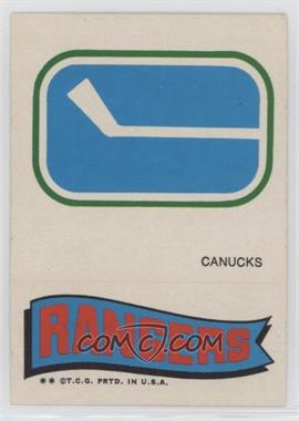 1973-74 Topps - Team Stickers #VCNYR - Vancouver Canucks Team, New York Rangers Team