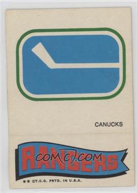 1973-74 Topps - Team Stickers #VCNYR - Vancouver Canucks Team, New York Rangers Team