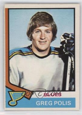 1974-75 O-Pee-Chee - [Base] #164 - Greg Polis