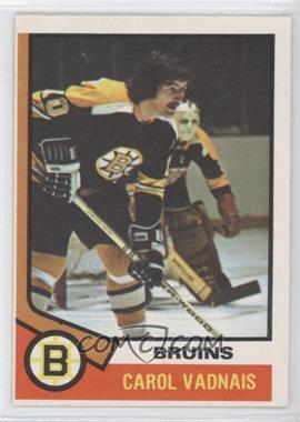 1974-75 O-Pee-Chee - [Base] #165 - Carol Vadnais