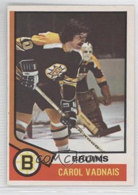 1974-75 O-Pee-Chee - [Base] #165 - Carol Vadnais