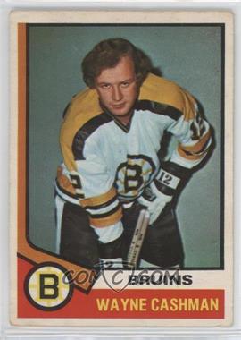 1974-75 O-Pee-Chee - [Base] #206 - Wayne Cashman [Poor to Fair]