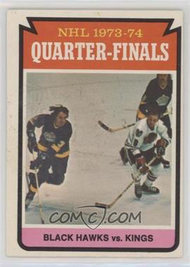 1974-75 O-Pee-Chee - [Base] #212 - Black Hawks vs Kings [Good to VG‑EX]