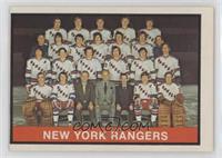 New York Rangers Team [Good to VG‑EX]