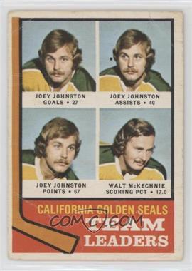 1974-75 O-Pee-Chee - [Base] #56 - Joey Johnston, Walt McKechnie [Poor to Fair]