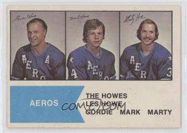 1974-75 O-Pee-Chee WHA - [Base] #1 - Gordie Howe, Mark Howe, Marty Howe