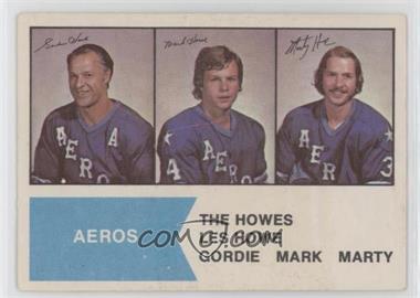 1974-75 O-Pee-Chee WHA - [Base] #1 - Gordie Howe, Mark Howe, Marty Howe