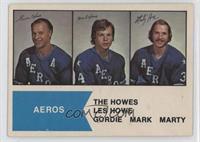 Gordie Howe, Mark Howe, Marty Howe [Poor to Fair]