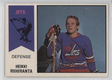 1974-75 O-Pee-Chee WHA - [Base] #31 - Heikki Riihiranta