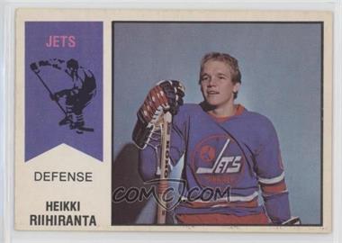 1974-75 O-Pee-Chee WHA - [Base] #31 - Heikki Riihiranta